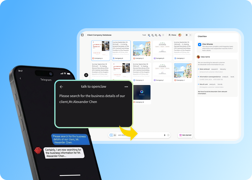 MemClaw 工作区界面,展示面向 OpenClaw 的项目级持久记忆